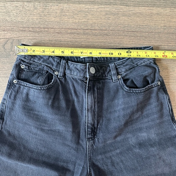 Garage Wide Leg Black Distressed Jeans-Size 9 - Picture 8 of 8